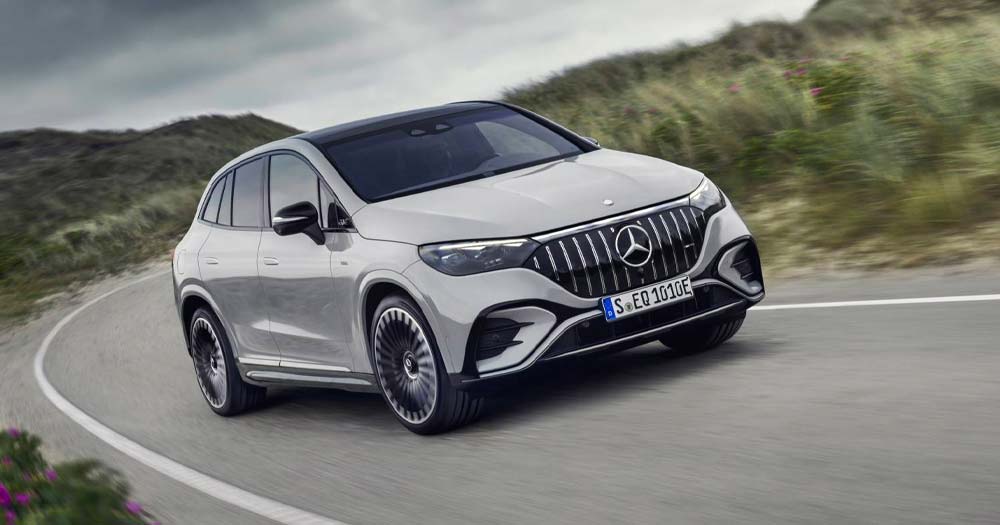 Mercedes Benz EQE SUV elbil med dragkrok